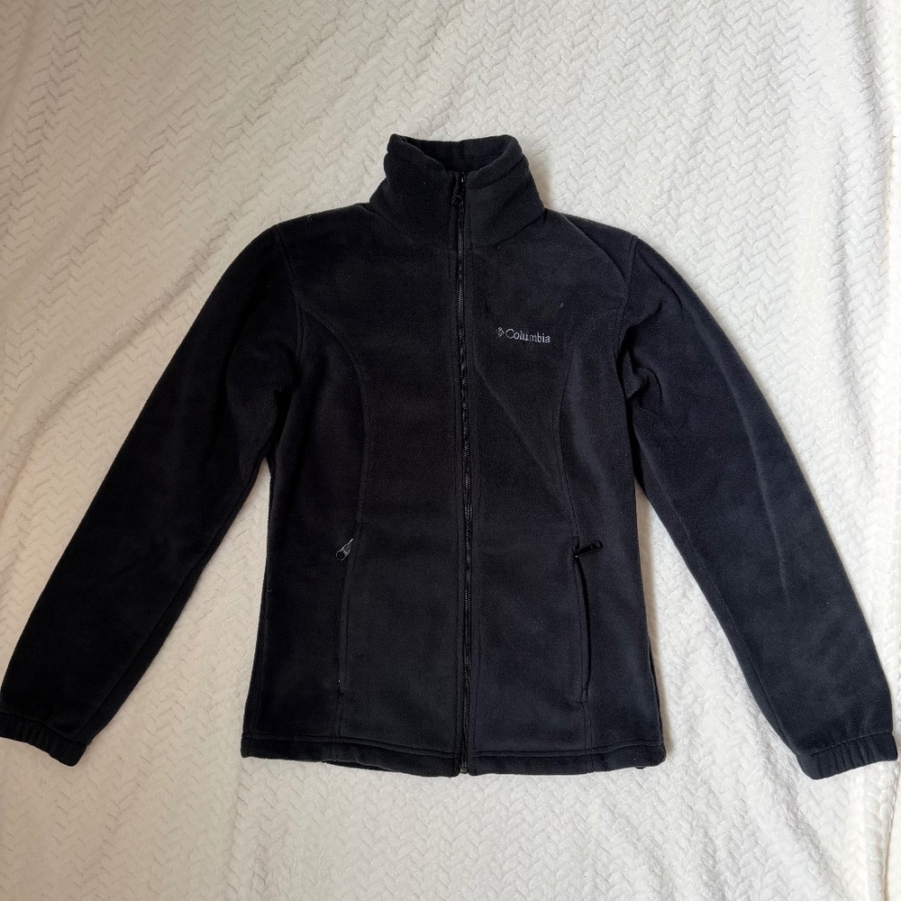 Columbia XS Fleece Jacket Full Zip Warm Cozy Outdoor Hiking